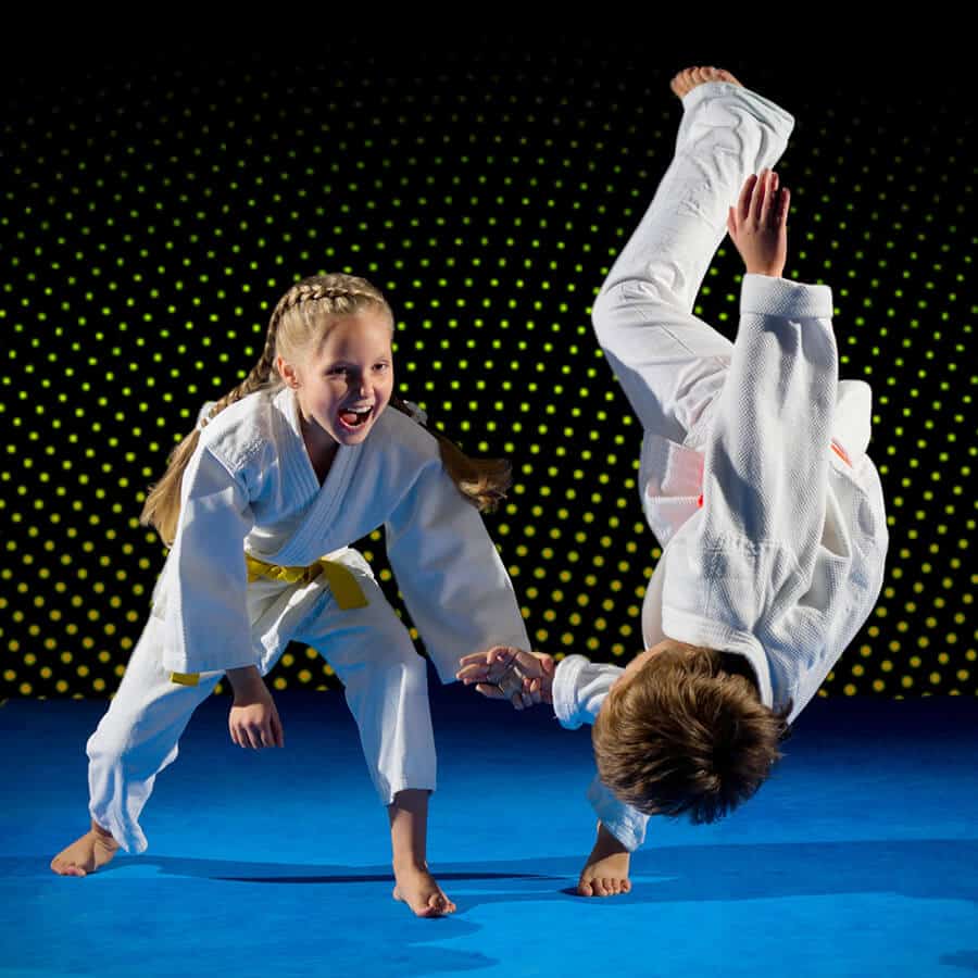 Martial Arts Lessons for Kids in Bayonne NJ - Judo Toss Kids Girl